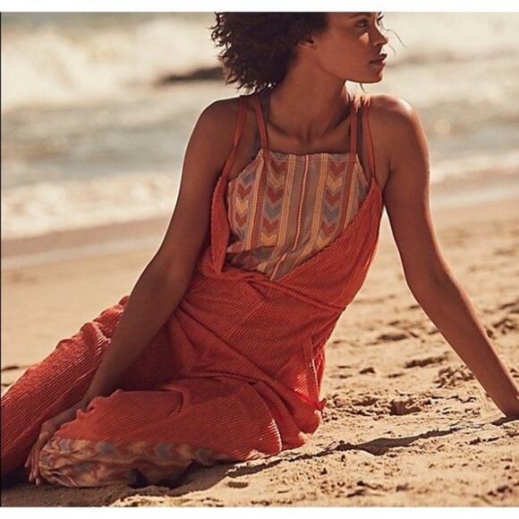 Free People Movement Embroidered Jumpsuit - Picture 1 of 15